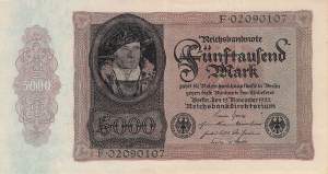 5000 Mark 1922 ro.77 F